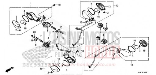 CLIGNOTANT CBR650FAJ de 2018